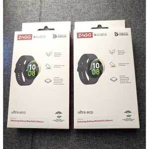 ZAGG Ultra Eco Screen Protectors Shield – Samsung Galaxy Watch 6/5 44mm (2 Pack)
